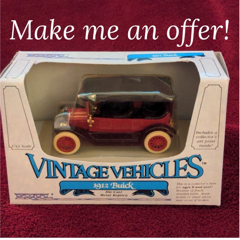 NWT Vintage  ERTL  1912 Buick  Vintage Vehicles 1/43 Scale Die-Cast. In Box …